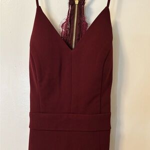 City Triangles Maroon Dress